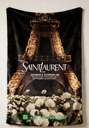 Yves Saint Laurent Throw Blankets